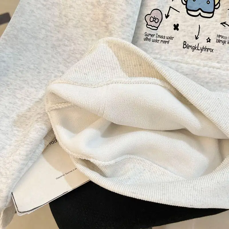 

Модный топ Kawaii аниме модная повседневная милая мультяшная привет свободная плюшевая студенческая куртка японского дизайна с капюшоном с принтом котенка Sanrio