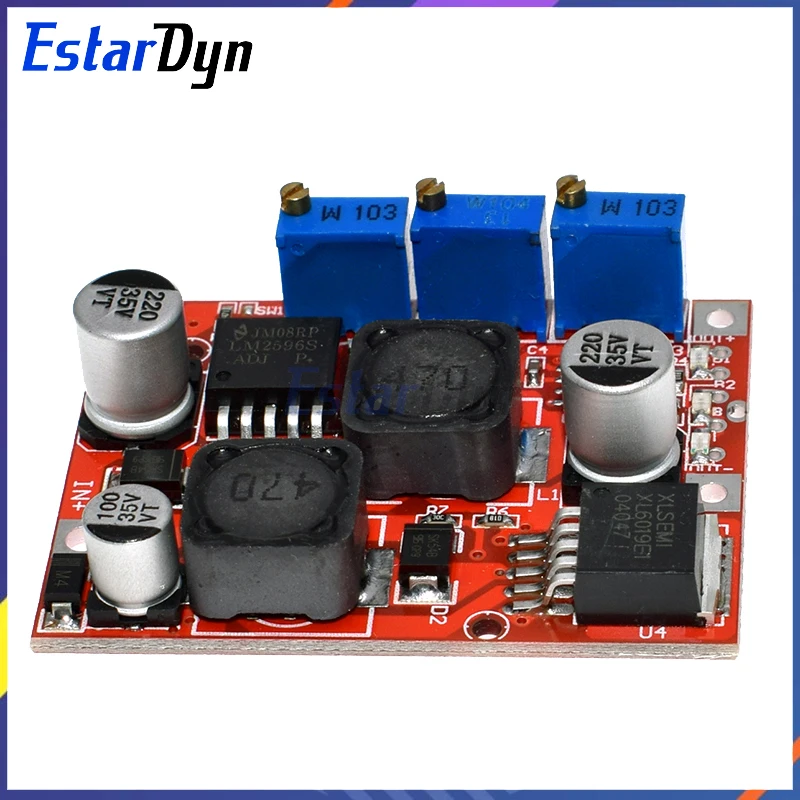 Estardyn LM2596S LM2577 DC-DC 벅 부스트 컨버터 4-35V ~ 1.2-25V 4A 조정 가능한 CC CV 스텝 업/다운 전압 레귤레이터 모듈