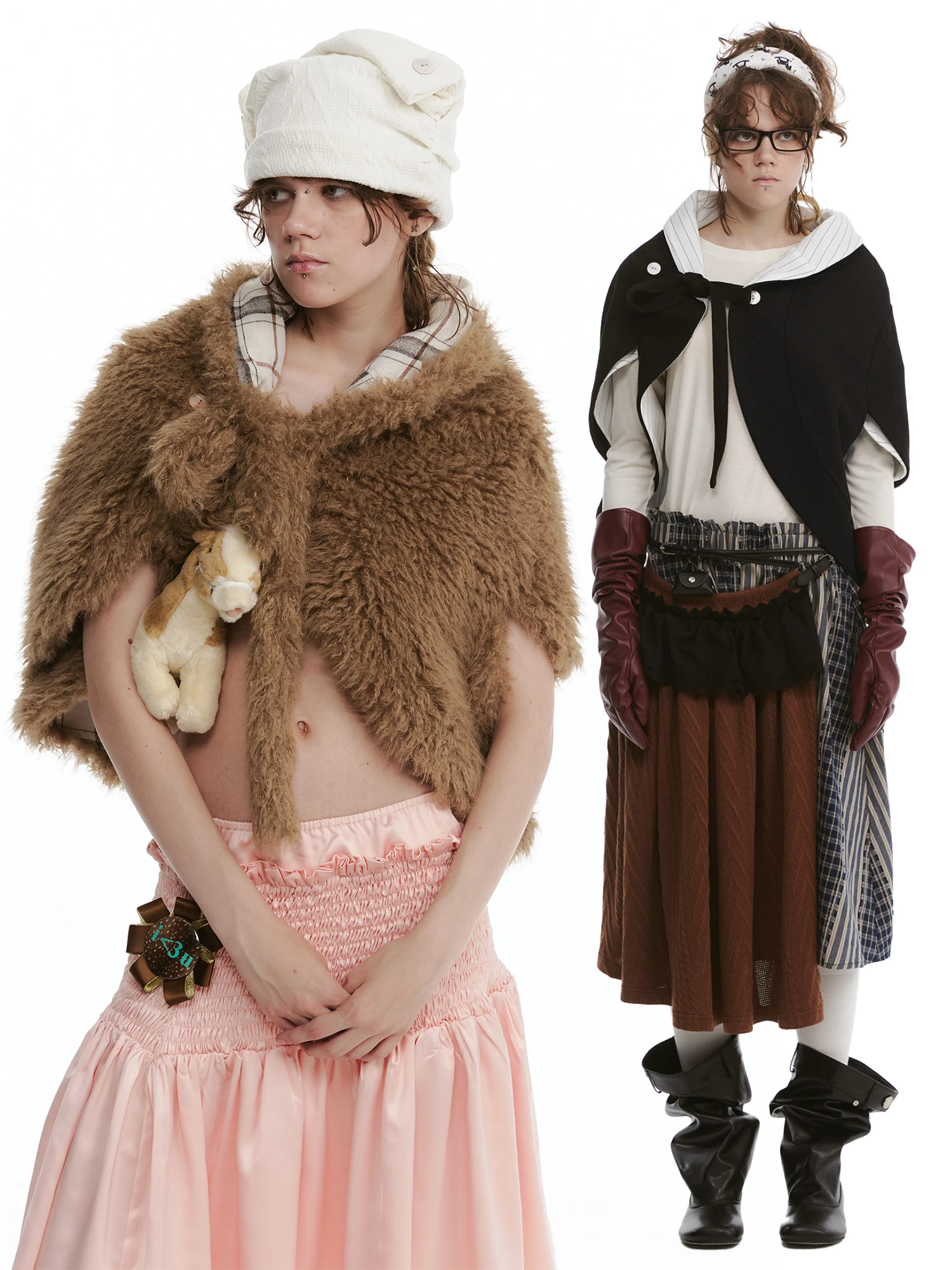 

Double-Sided Wear Warm awl Coat Casual Sle Autumn Winter Faion Versatile ort Outerwear Polyester Wool Blend