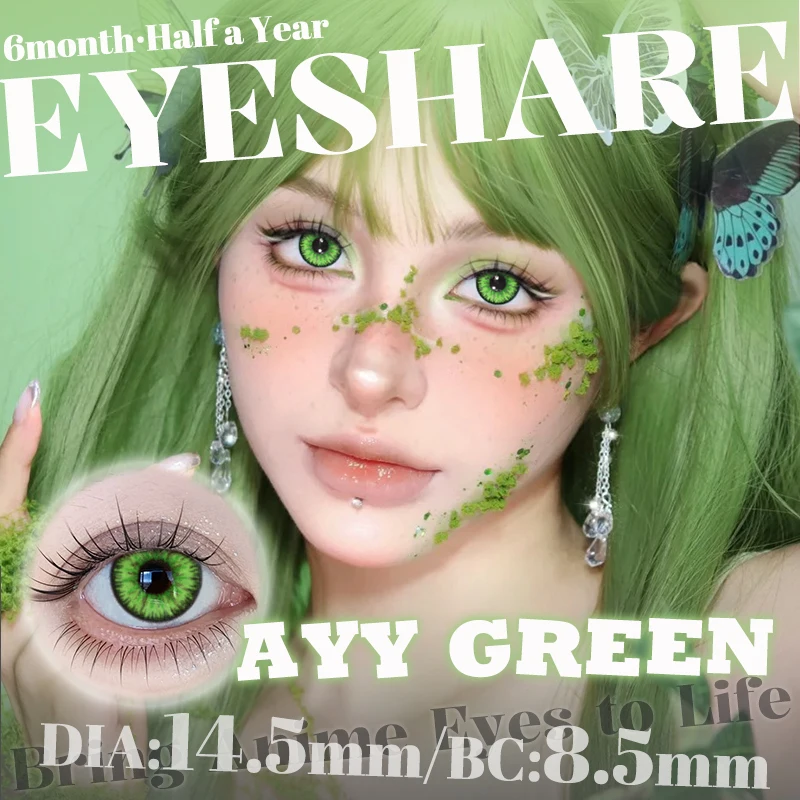 EYESHARE 1 Paar Rote Cosplay-Farbige Kontaktlinsen für Augen Verrücktes Halloween-Make-up Farbige Augenlinsen Anime-Zubehör – Detail 9