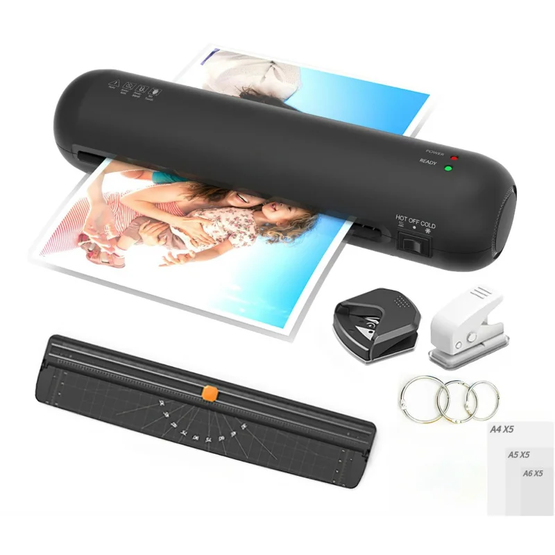 

SL280B Set of Desktop Laminating Machine Multi-FunctionA4Overmolding Machine Quick Preheating Cold and Hot Laminating Machine