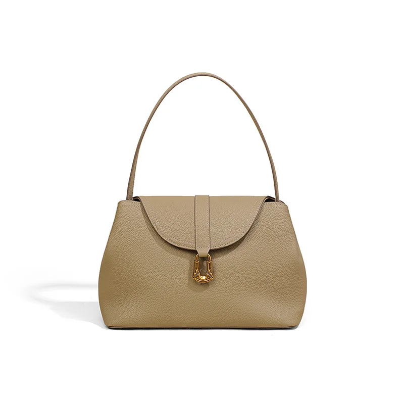 

Genuine leather underarm bag 2025 new soft top layer cowhide simple commuting fashion women's one-shoulder crossbody bag