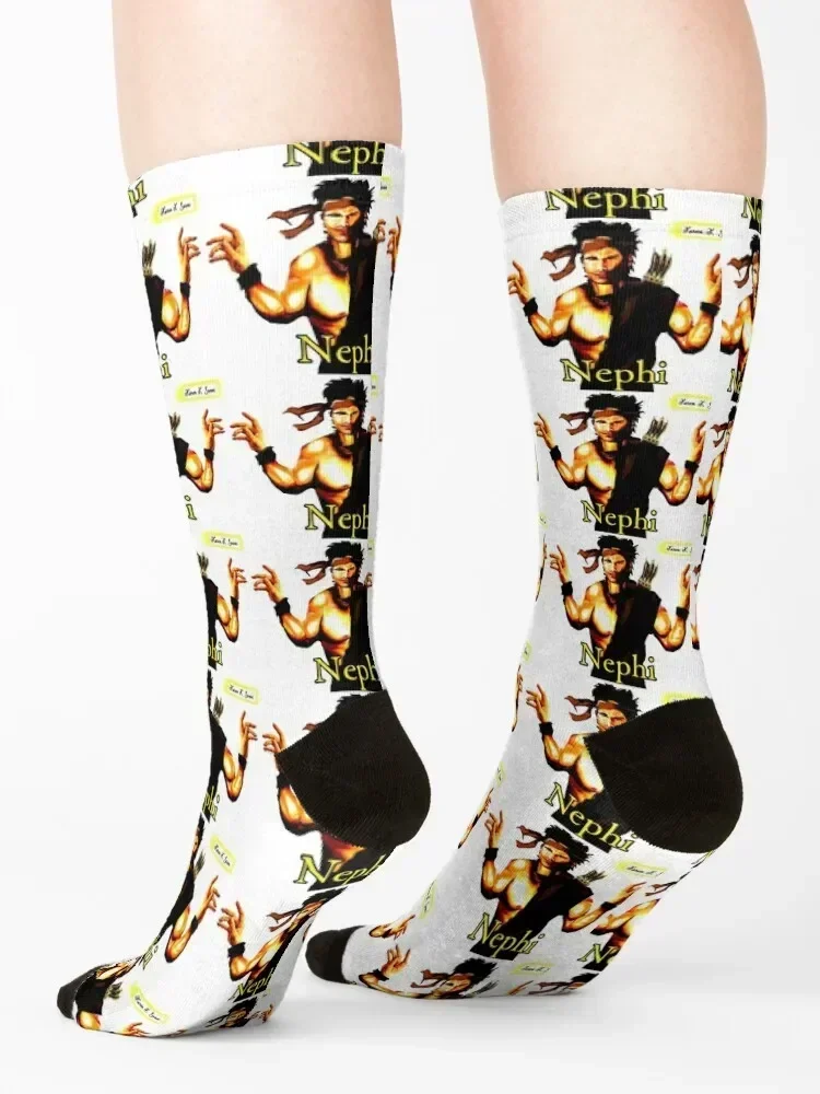 Nephi من كتاب المورمون Socks هدية عيد الميلاد مصمم العلامة التجارية الكثير أنيمي رجل الجوارب النسائية