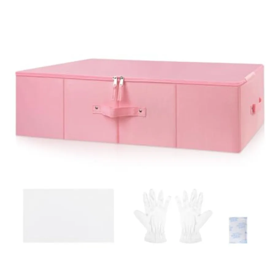 

Wedding Dress Storage BoxWedding Dress Preservation Kit with 50 Sheets of Acid Free Tissue Paper 1 Pair Microfiber Gloves and C