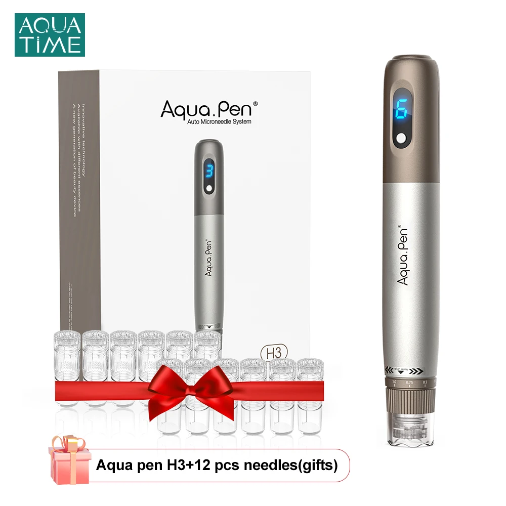 Wireless Dr Pen H3 Hydra.Pen With 10PCS Needles Facial Stem Cell Therapy Professional Microneedling Pen Mesotherapy Derma Stamp