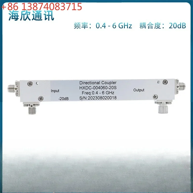 0. 4-6GHz 20dB R-F microwave directional coupler SMA female he-ad 400-6000MHz 30W can be customized
