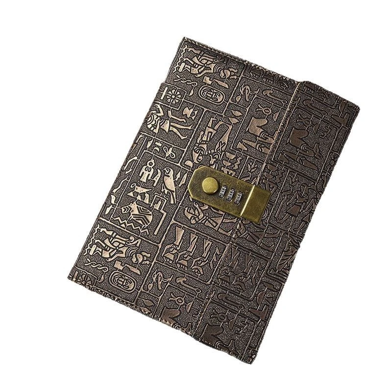 Retro Password Lock Notebook for Students Diary