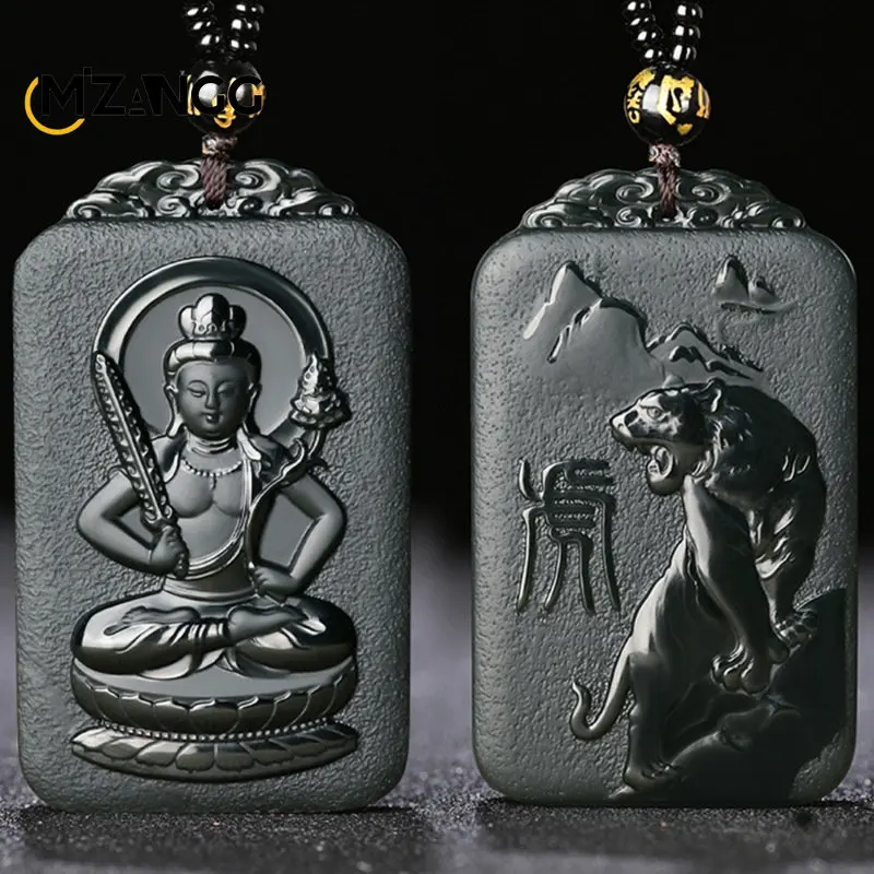 Hand-carved Hetian Jade Fine Chinese Zodiac Nativity Buddha Guardian Pendant Lucky Amulet Pendant Men and Women Holiday Gift