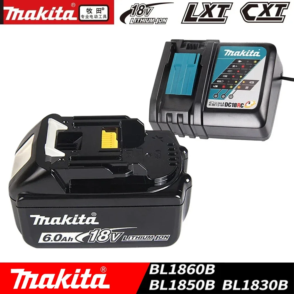 

Новый литий-ионный аккумулятор Makita 18 в 6000 мАч, для электроинструмента BL1860B BL1860 BL1850 BL1830 BL1815, сменный аккумулятор