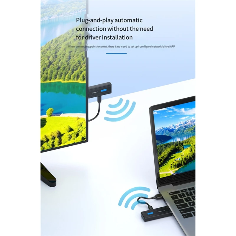 Super Sale HDMI-Compatible Wireless Extender,50-Meter Screen Mirroring Device B