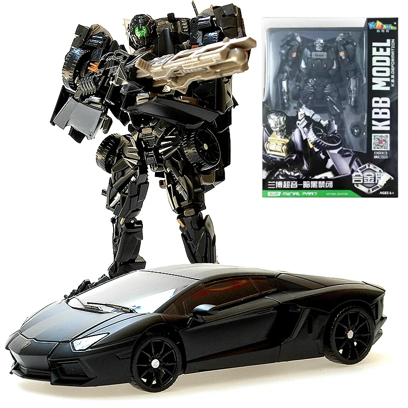 Transformation Robot Toy 4 Dark Lockdown Robot Car Figures Film Version Deformed Car Toy Children's Birthday Gift