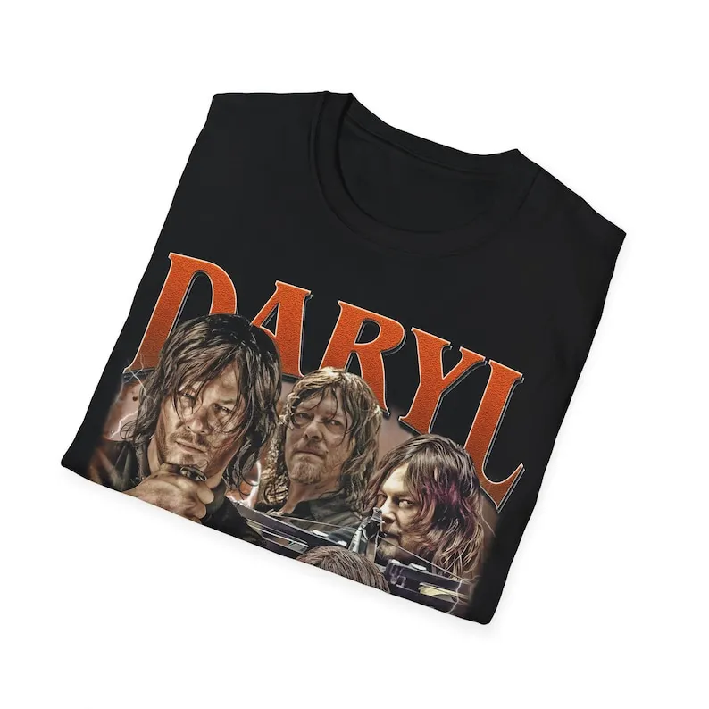 T-shirt vintage Daryl Dixon The Walking Dead limité, cadeau pour femmes et hommes T-shirt unisexe