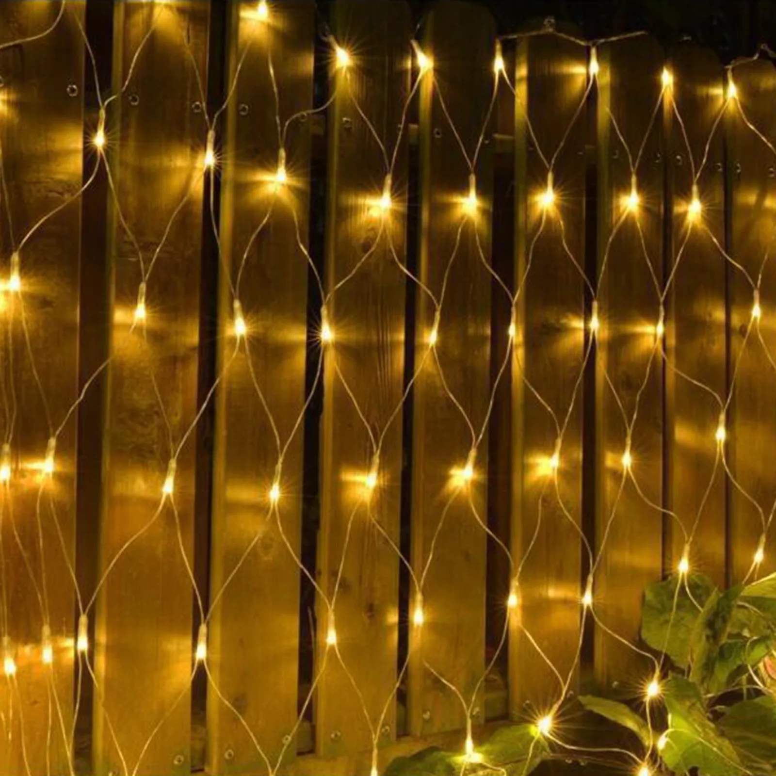 Led Net Mesh String Decorative Lights Christmas Window Decoration Mesh Lights For Bushes Holiday Yard Garden Party  Weddings