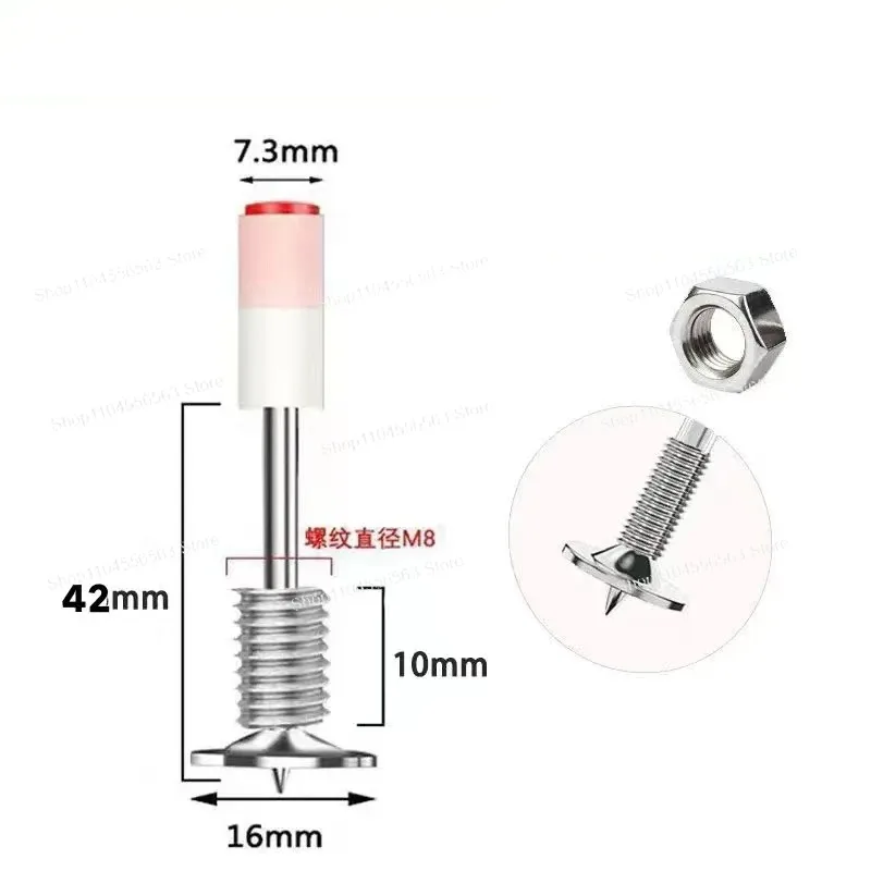 مسامير مسدس صغيرة 7.3 مسامير ملولبة متكاملة مناسبة لمسدس مسامير مدفع 7.3 مم
