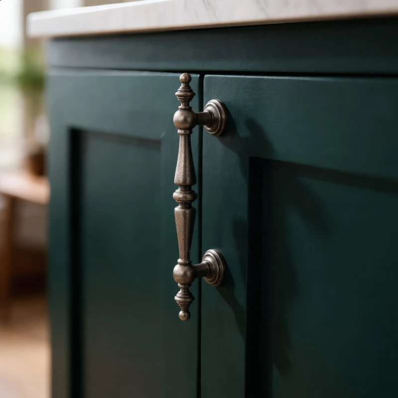 French Vintage Cabinet Door Handles Antique Brass Wardrobe Drawer Pulls Antique Furniture Handles Cabinet Hardware Accessories