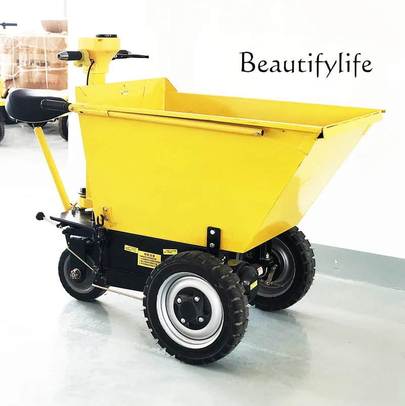 Electric Battery Oblique Lorry Engineering Vehicle Self-Unloading Three-Wheel Assisted Vehicle Battery Dumptruck Building