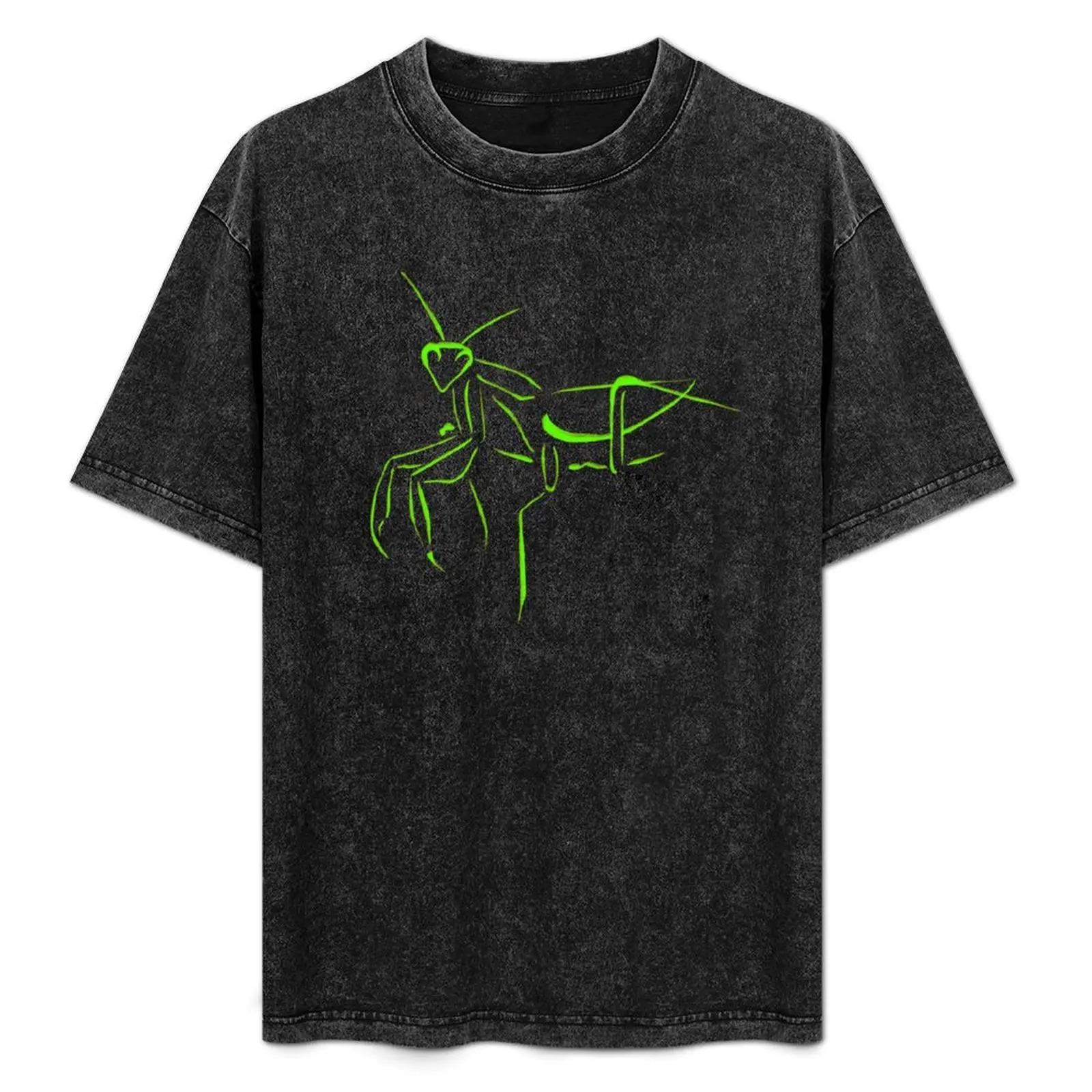 

Green Praying Mantis Graffiti T-Shirt baggy shirts customizeds t shirts for men