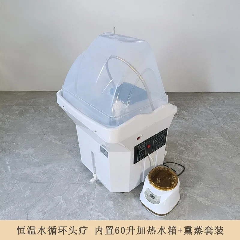 Movable head therapy device, built-in heating water tank, fumigation all-in-one machine,  special for beauty salons 1pcs