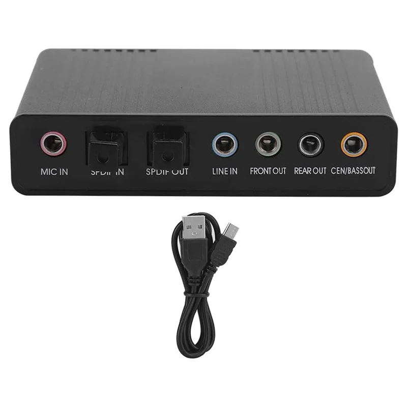 External Sound Card,Digital Playback Digital Recording Mode,Computer External Sound Card Audio Adapter for Karaoke