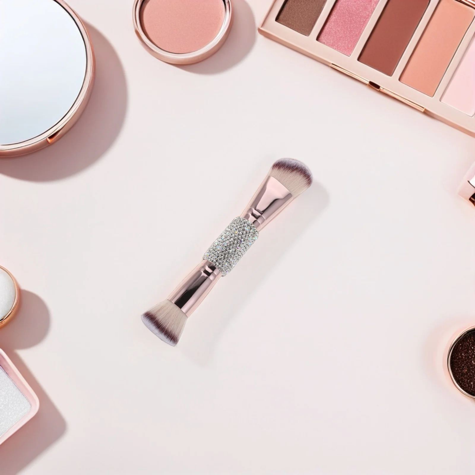 

Beauty Brushes Double-ended Concealer Make up Blush Makeup Contour Sided Nylon Dual Buffing Face
