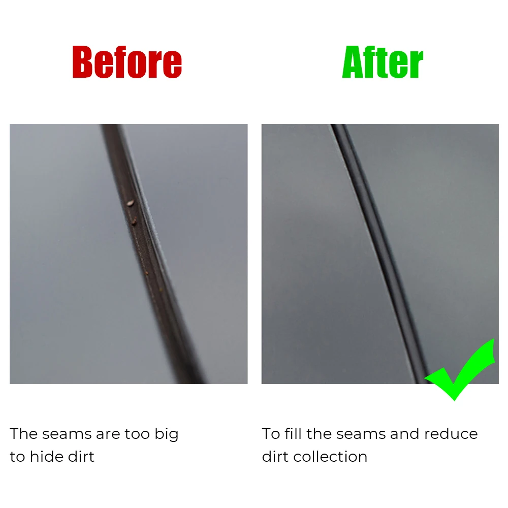 For Tesla Model 3 Model Y Rubber Skylight Strip Noise Insulator Car Modify Accessories Anti-Dust Waterproof Sunroof Seal