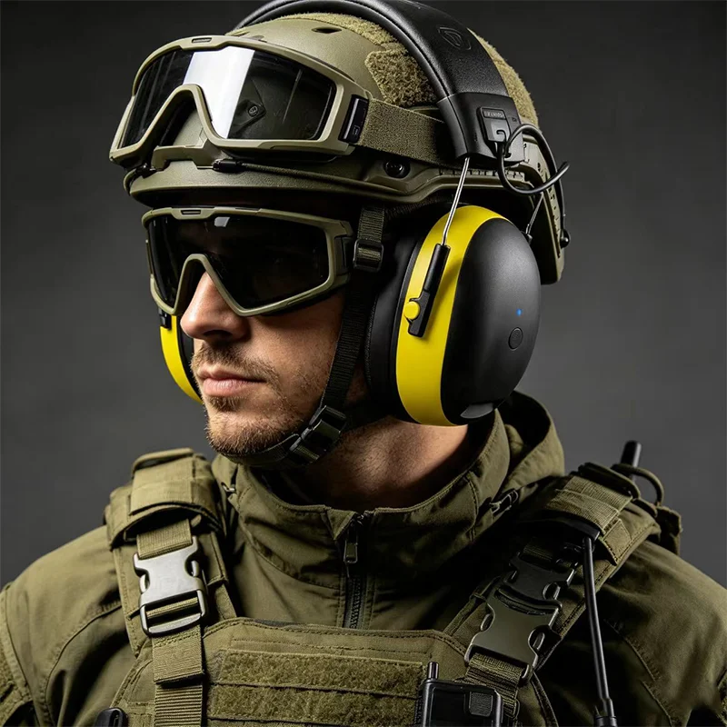 Electronic Hearing Protection Bluetooth Headphones, Shooting Earmuffs, Airsoft Earmuffs, Can Be Used for Shooting Training