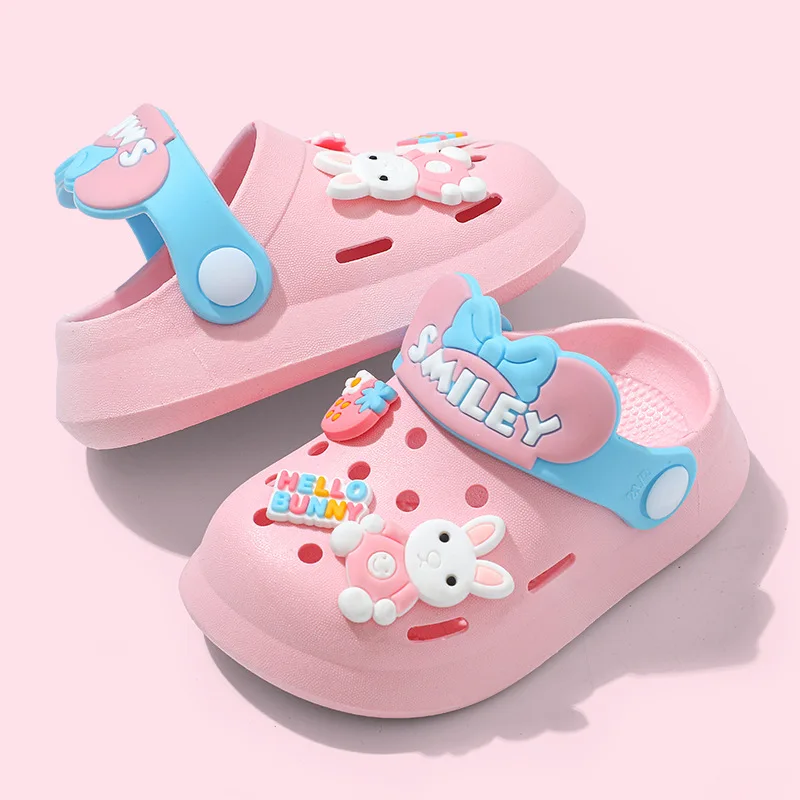 New Slippers Summer Cute Baby Soft Bottom Boys and Girls Lightweight Outdoor Non-Slip Beach Slippers