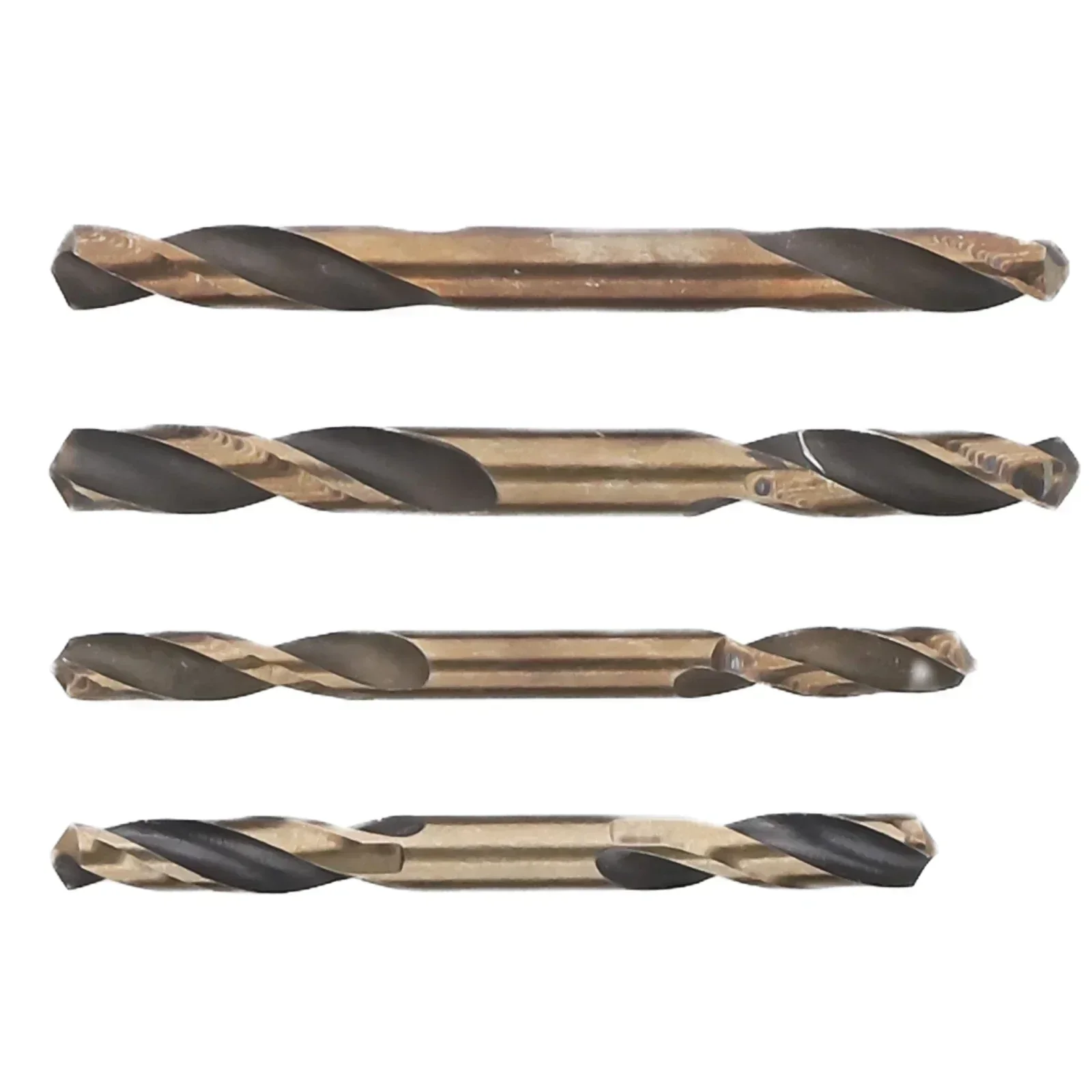 8 stks HSS Tweekoppige Twist Auger Boor Set Double Ended Boren Voor Metaal Roestvrij Staal Ijzer Hout Boren Power Tool