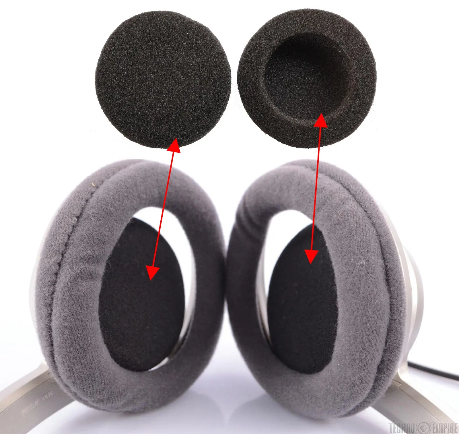 Piezas de reparación de cojín de esponja para auriculares Sony, MDR-501LP, MDR-605, MDR-MA100, MDR-MA102TV, MDR-MA300, MDR-MA500, 3 pares