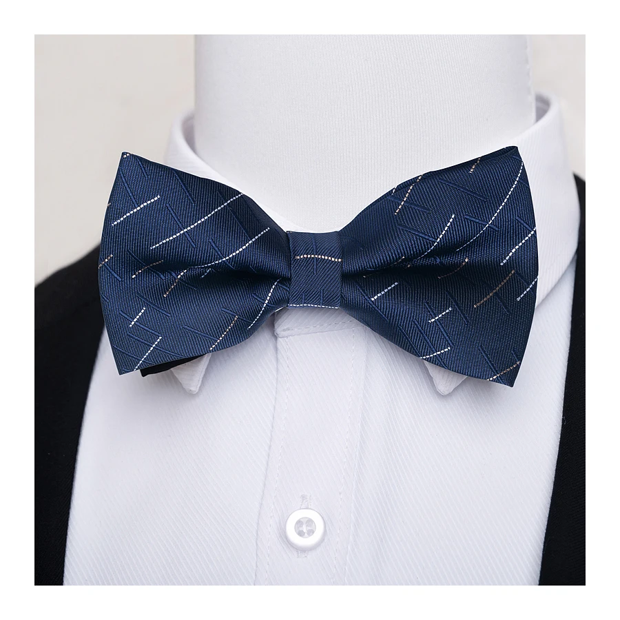 Brand Fashion Bow Tie Dot Dark Grey Man Wedding Accessories Fit Formal Party lover\'s day Butterfly Tie Bowtie