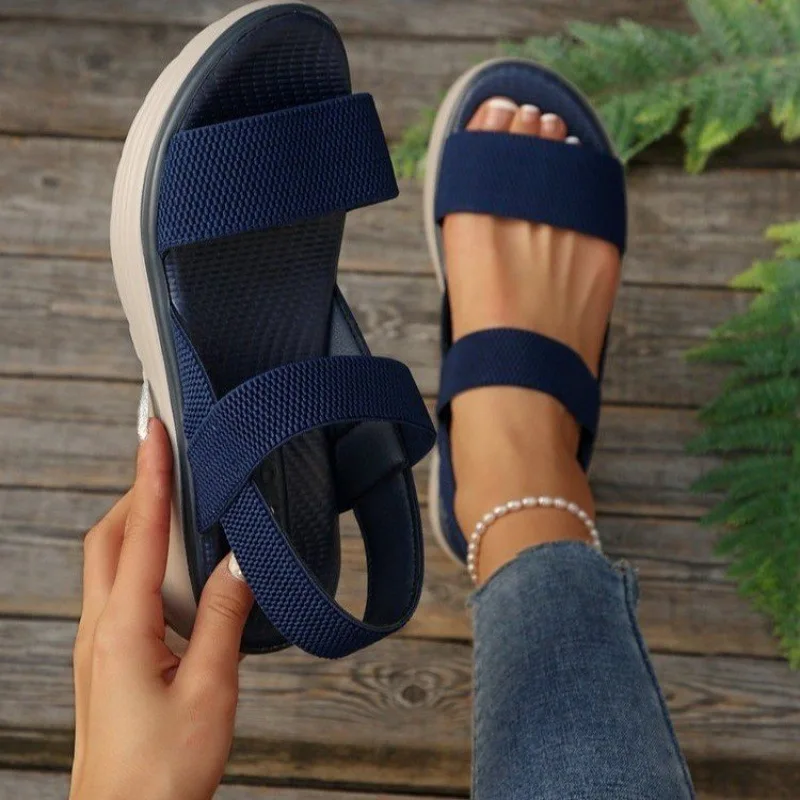 Fashion Woman Sandals Shoes Summer Wedge Shoes Woman Light Women's Sandals Open Toe Casual Sandal Women Footwear Female