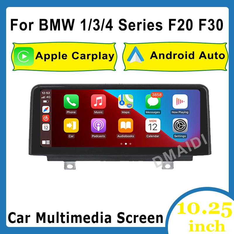 

10.25 Inch Wireless CarPlay Android Auto Car Multimedia for BMW 1/3/4 Series F20 F21 F30 F31 F32 F33 F34 F36