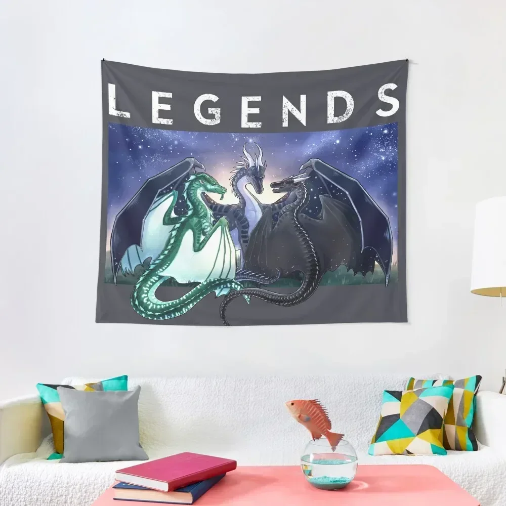 

Wings of Fire - Legends - Fathom, Darkstalker, Clearsight Tapestry Custom Bedroom Deco Funny Tapestry