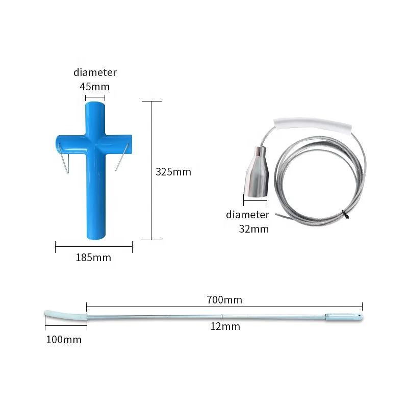 VS-V076 Strong magnetic iron extractor / Metal aspirator from cow cattle horse stomach Vet instrument