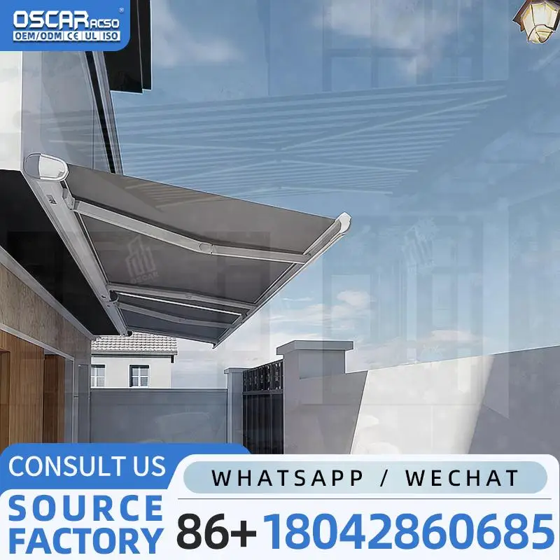 

Customized Retractable Outdoor Awning Adjustable & Stylish Similar to Canopy & Shade for Patio Backyard Balcony in Europe US Mai