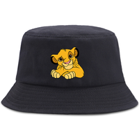 Anime The Lion King Printed Fisherman Hat Cute Cartoon Basin Hats Autumn Summer Beach Sun Shade Boys Girls Panama Cap Gift