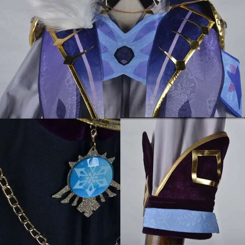 Impact Kaeya Cosplay Costume Full Set Outfits Adult Halloween Comic Con Costumes Wig Kaeya Costplay For Men