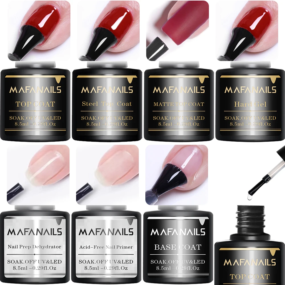 8,5 ml Basis lack und Dec klack Nagel gel UV/LED matt Dec klack No-Wipe transparent glänzend Nagel Gel Lack Nail Art Gel einweichen