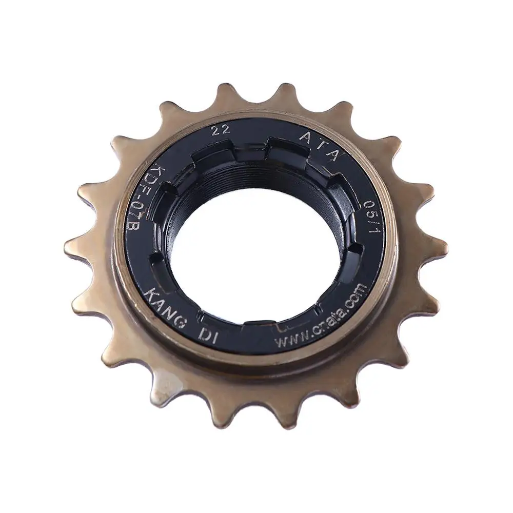 Steel Monolithic Flywheel Cycling Parts Fixed Gear Bicycle Single Speed Cog 1/2" X 1/8" Freewheel Sprocket Bicycle Freewheel view 4