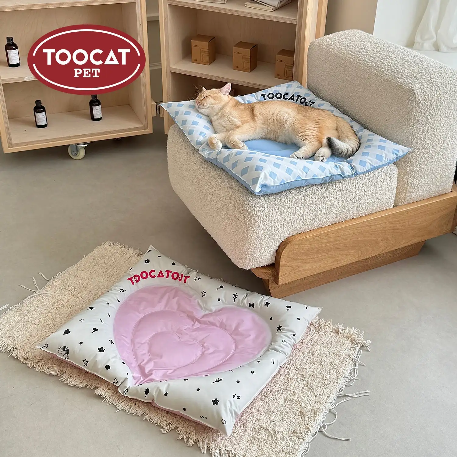 Toocat Pet Ice Mat Summer Cooling Cat t Ice Nest Kennel Sleeping  Products