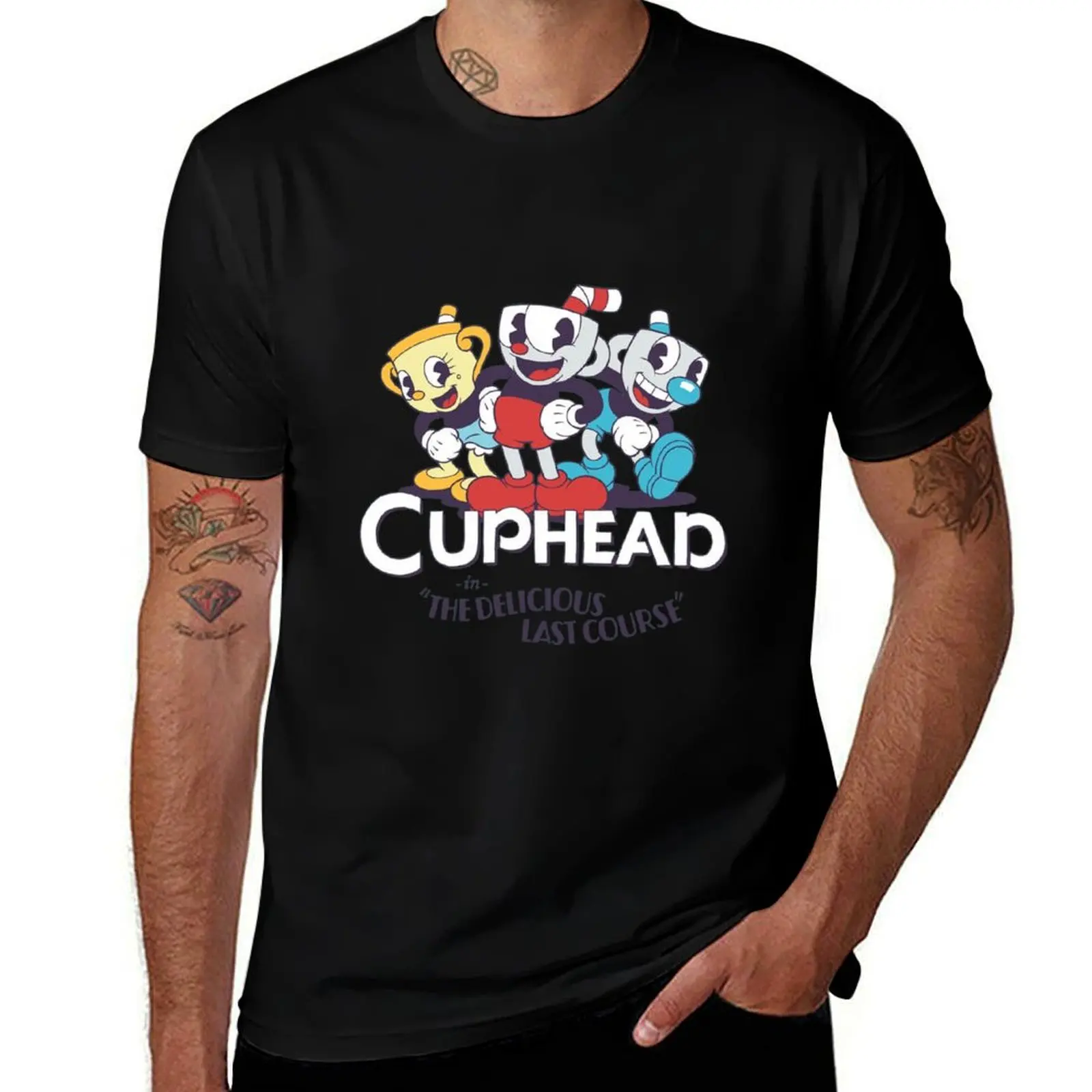 THE CUPHEAD DLC SQUAD T-Shirt Simple Casual Short Sleeve Tee T-Shirt