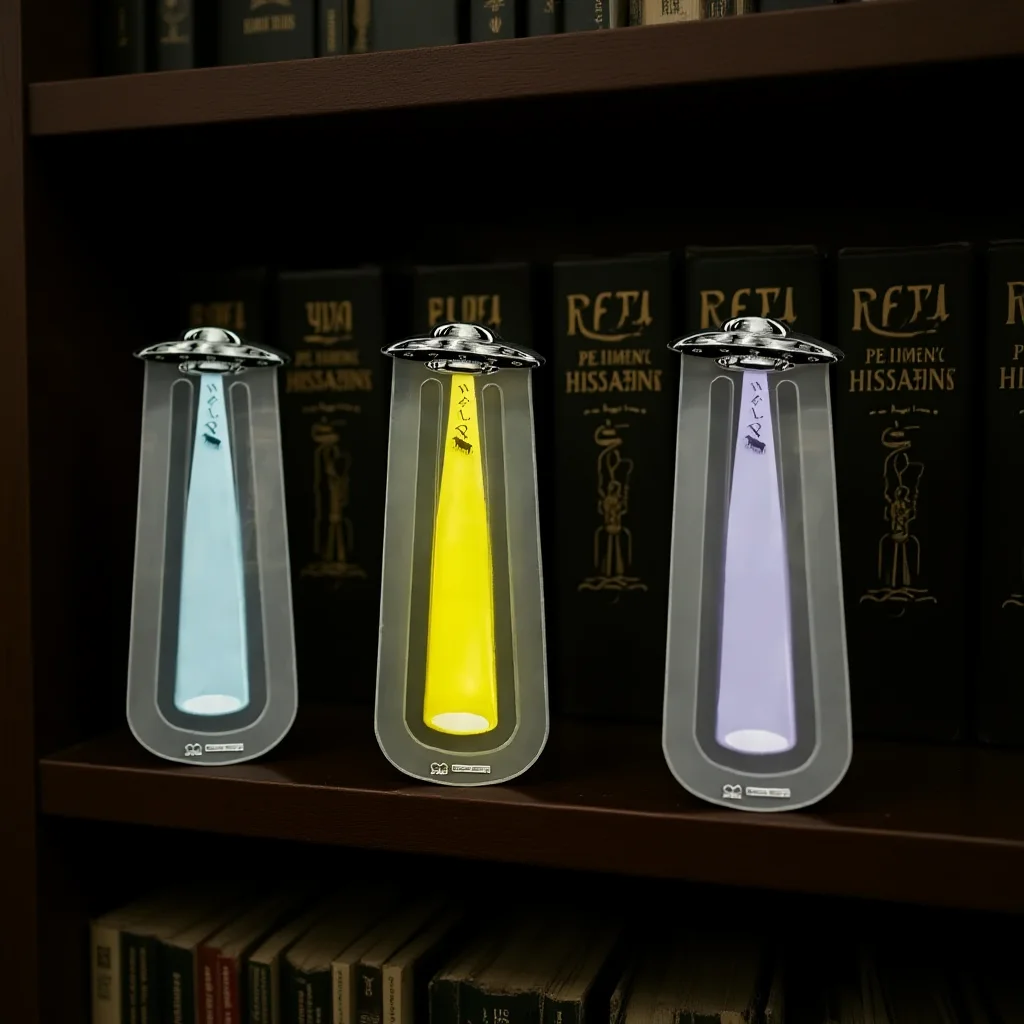 Creative Bookmark Lightweight Novelty Book Page Marker Transparent Bookmark Smooth Ufo Acrylic Bookmark For Page Marking Reading