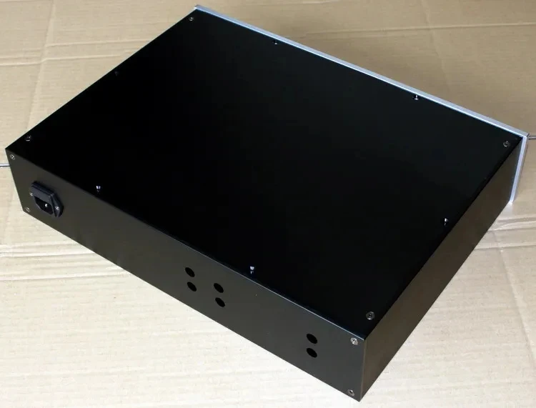 WA51 알루미늄 인클로저 프리앰프 섀시 파워 앰프 케이스, 박스 크기 312x425x90mm