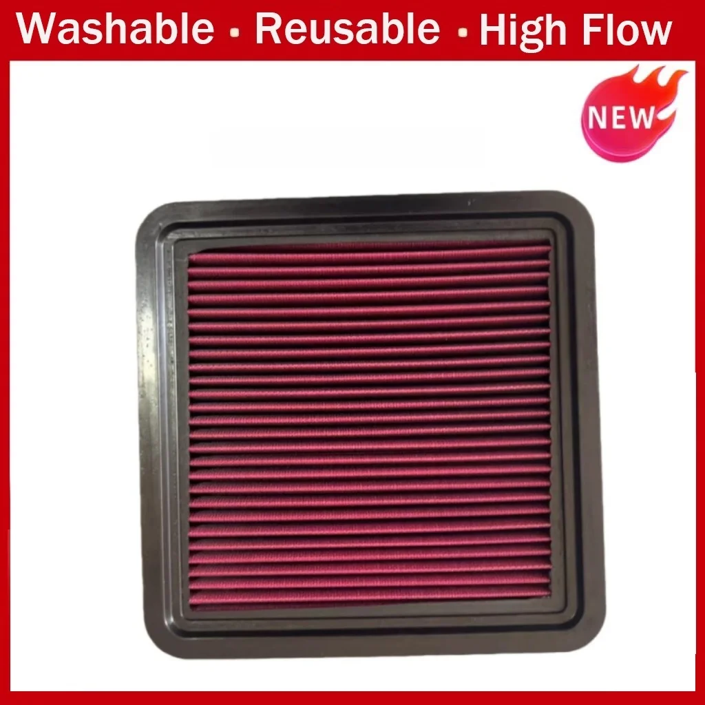 Filtro de ar de alto fluxo para carro, para mitsubishi l200 triton iv montero pajero sport nativa ii kg4w 1500a358 1500a098 lavável e reutilizável