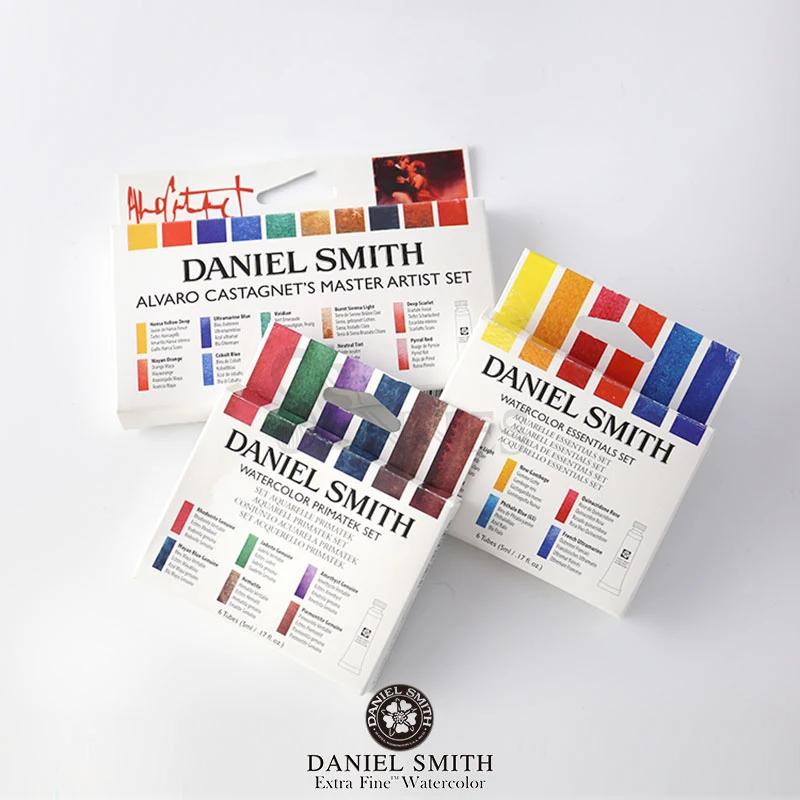 Daniel Smith Professional Artist Watercolor Paint 10/6 Color 5ml Mineral Color Alvaro Set Painting Brush Art Supplies Stationery