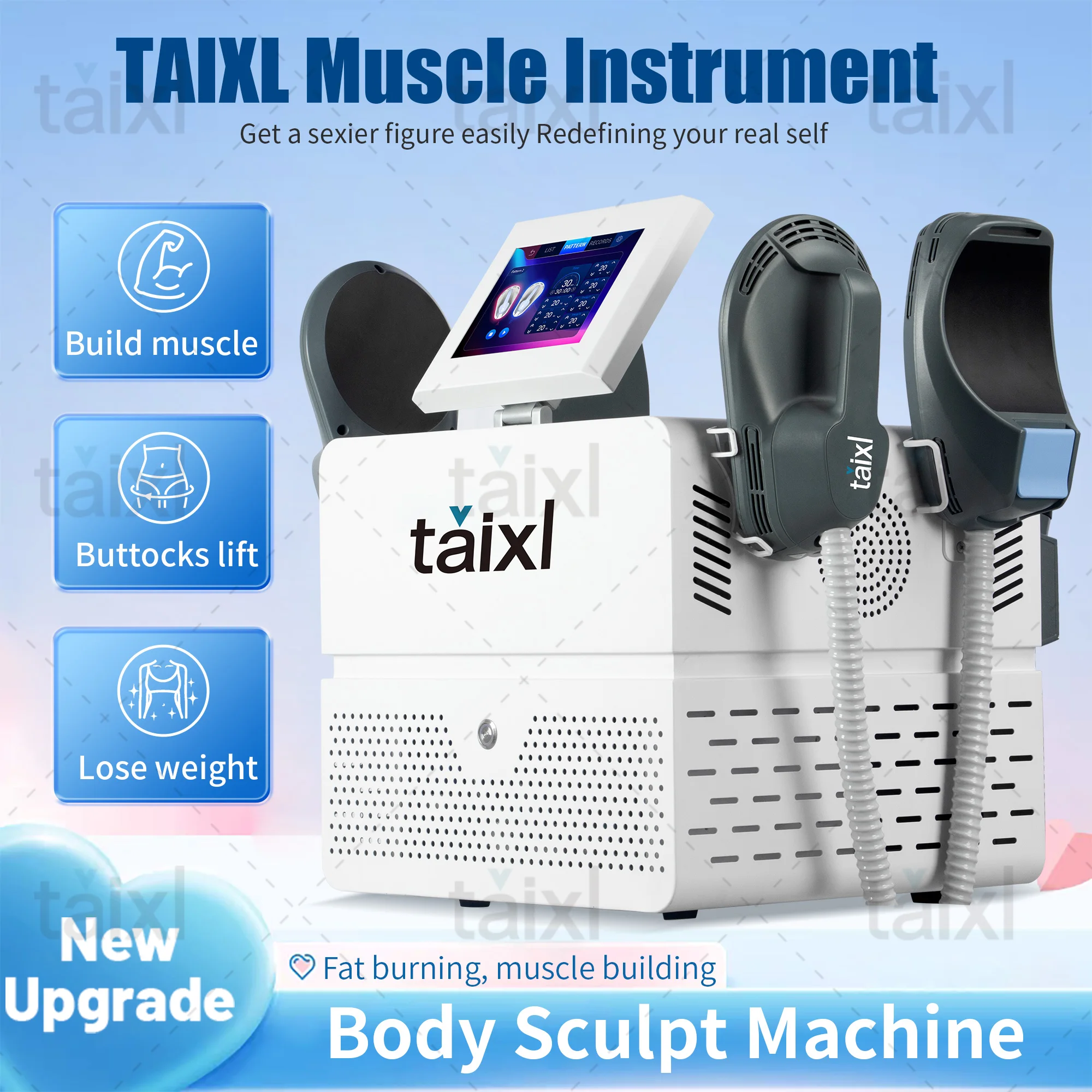 RF EMS Body Sculpting Machine TAIXL 6500W NEW Electromagnetic Slimming Weight Loss Fat Sculpt Removal Muscle Stimulation Salon