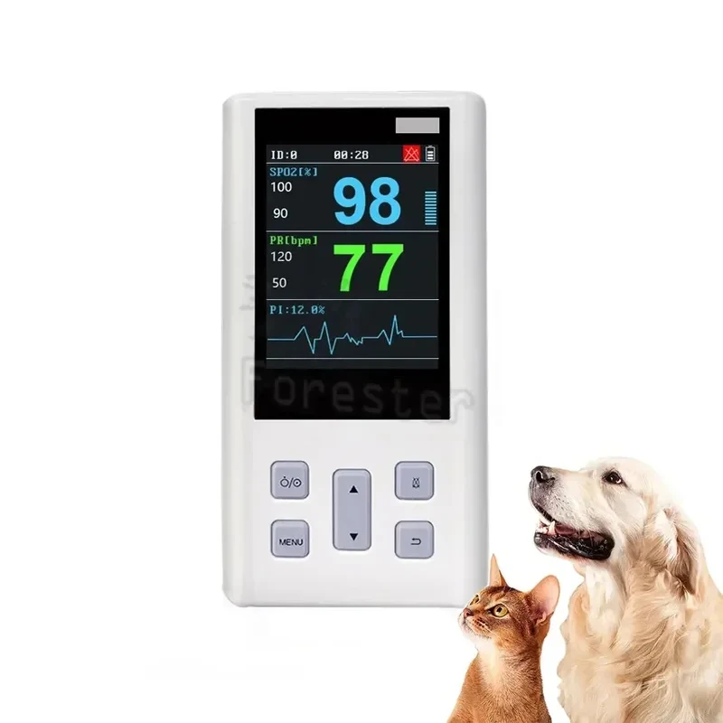 Portle Pulse Oximeter Heart Rate Saturation Veterinary and Medical SPO with