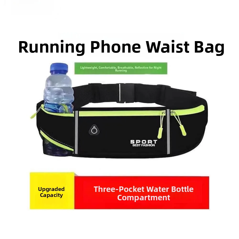 

Unisex Lightweight Running Waist Bag Outdoor Climbing Cycling Mobile Phone Bag Waterproof Fitness Travel Bag Sports Chest Wai...
