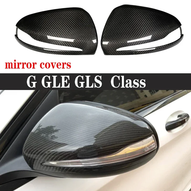 

For Mercedes Benz GLE GLS G Class G500 GLE450 W166 W464 Shells Rearview Cap Carbon fiber rear view mirror case cover body kit
