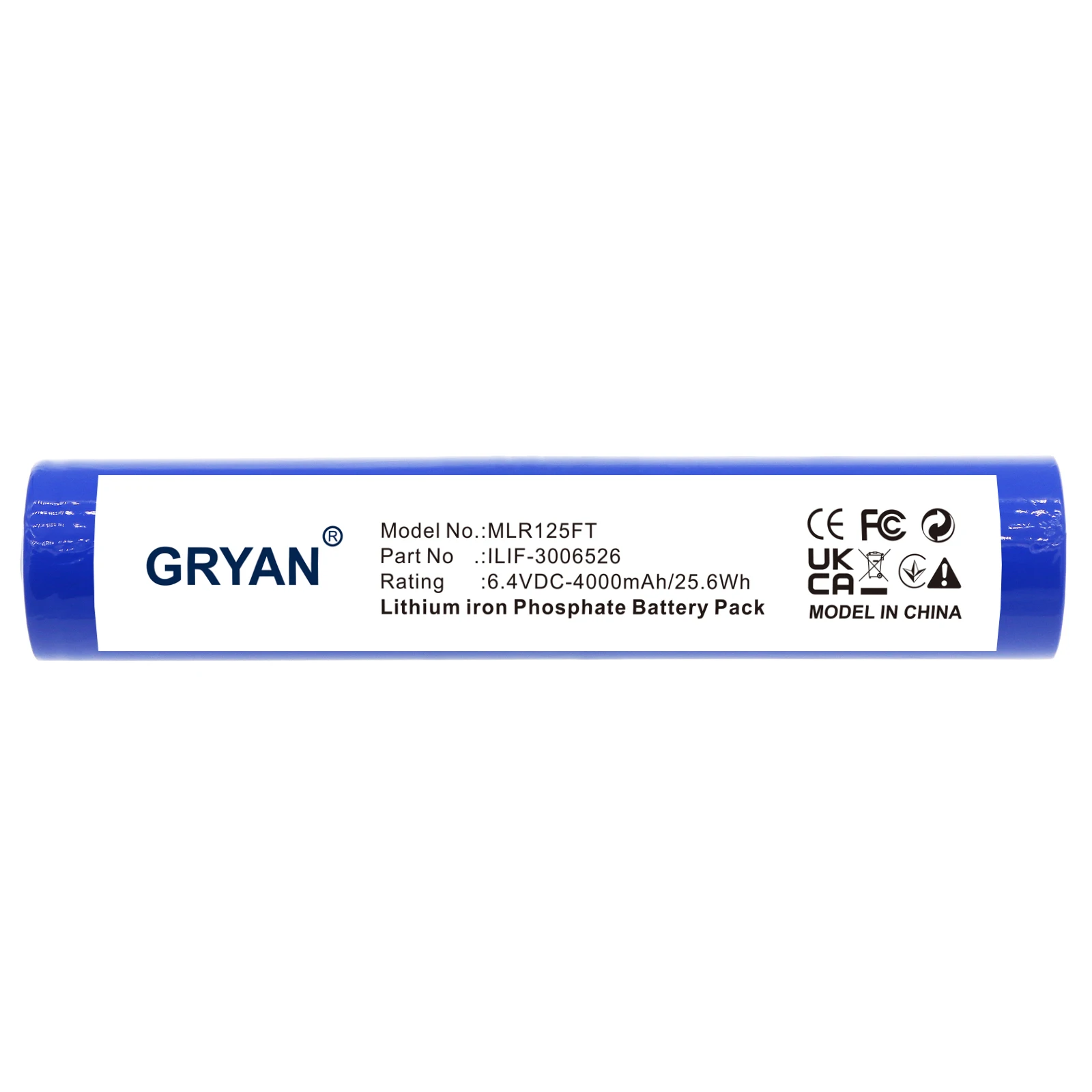 GRYAN 4000mAh Flashlight Battery For Maglite  ML125 ML150LR ML150LRX ILIF-3006526